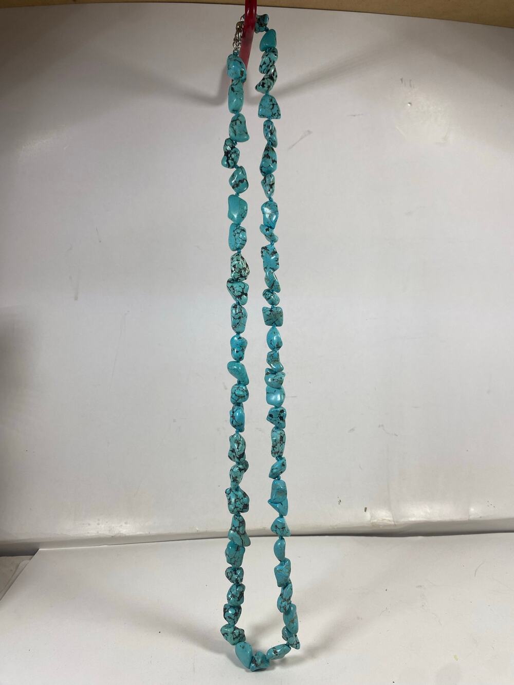 Turquoise Nugget Necklace 17" Native American Southwest Indian